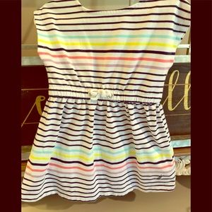 Nautical toddler cotton dress
